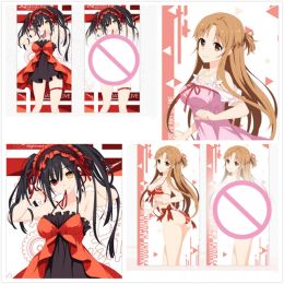 Towels 1PC Towel Discolor Color Changeable Novelty Gag Yuuki Asuna SAO Sword Art Online FGO Astolfo Tokisaki Kurumi Anime Cartoon Towel