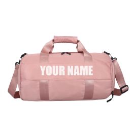 Bags Customized text logo, dry and wet separation, independent shoe position, fitness bag, waterproof nylon cloth, swimming bag, one