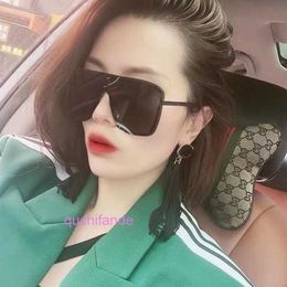 Classic Brand Retro Yoisill Sunglasses Net red conjoined large frame square Womens yellow driving anti ultraviolet mens glasses05