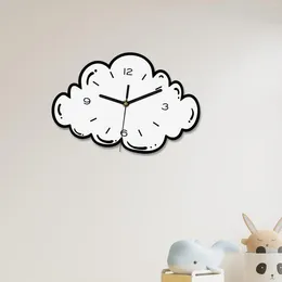 Wall Clocks Cloud Clock Cute Watch Quiet Hanging Decor Modern Decorative Acrylic For Indoor Nursery Bedroom