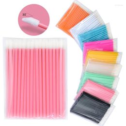 Makeup Brushes OKAYLASH 50Pcs/lot Disposable Lip Brush Lipstick Gloss Apllicators Eye Lash Cleaning Mini Beauty Tools