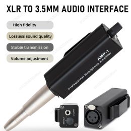Amplifiers Universal XLR to 3.5mm Headphone Amplifier HiFi Sound Quality AMP1 Headphone Amplifier Converter Volume Control for Music Lover