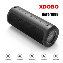 Portable Speakers XDOBO 50W Bluetooth Speaker Portable IPX7 TWS Wireless Speaker BT TF Play Outdoor Heavy Bass 6600mAh Power Bank For Smartphone J240505