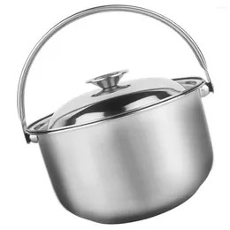 Double Boilers Pans Stainless Steel Mixing Bowl Stock Bowls Metal Soup Steamer Panss Induction Large Handle Ramen Pan Cooking Steam Prep