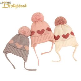 Cappelli Cappelli inverno cappello per bambini in lana soffice fodera per bambini cappello da bambino cappello per bambini 1-4y wx