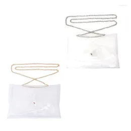 Shoulder Bags Fashion Women Clear PVC Crossbody Clutch Messenger Handbag Tote Bag Phone Purse Evening Party M68C