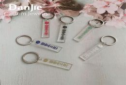 Personalised Acrylic Music Spotify Code Keychain Women Men Custom Strip Song Singer Code Lover Couples Key Door Ring Gifts 2205164824495