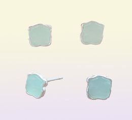 Silver Bear Color Earrings With Amazonite Stud 925 Sterling Fits European Jewelry Style Gift Andy Jewel 8154336009081868