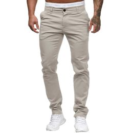 Men's Pants Mens Four Seasons New Trend Retro High Waist Casual Pants Button Zipper Pocket Panel Straight Pants Versatile TrousersL2405