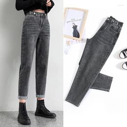 Women's Jeans Spring Summer Loose Vintage Blue Woman High Waist Boyfriend For Women Mom Harlan Carrot Pants