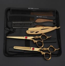 Sharp Blade Hair Professional Barber Scissors Hairdressing Shears Salon Cutting Scissor With Razor Set Makas 55 609993296