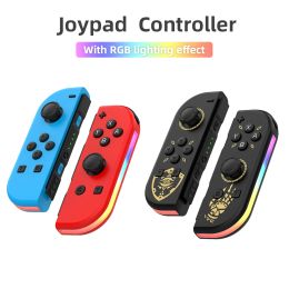 Mice Joypad Gamepad Supports dual motor vibration with RGB light effect for one click continuous emission, supports switch/switchOLED