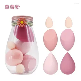 Makeup Sponges Beauty Egg Set Puff 6 Sets Within Drift Bottle Dry/Wet Use For Foundation/Liquid/Powder Make Up