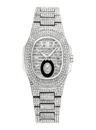 Fashion Mens Watch Bling Diamond Wathes Iced Out Designer Quartz Movement All Dial Work Lady Watch Stainless Steel Clock7989538