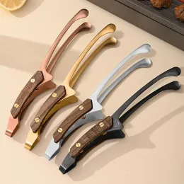 Accessories Stainless Steel BBQ Tongs Wood Handle Barbecue Food Tong Kitchen Outdoor BBQ Clips Barbecue Clip Clamp Kitchen Accessories