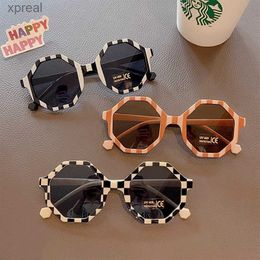 Sunglasses Childrens Cute Stripe Polygonal UV400 Sunglasses for Baby Girls Outdoor Sun Protection WX3574634
