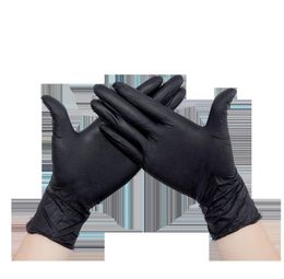 100pcslot Mechanic Gloves Nitrile Powder Gloves Household Cleaning Washing Black Laboratory Nail Art AntiStatic Gloves 20102352814