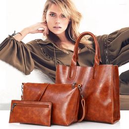 Shoulder Bags 3Pcs Women Handbags Designe Crossbody Message Composite Ladies Fashion Clutch Bag