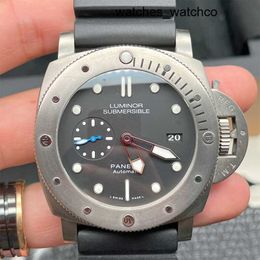Racing Wrist Watch Panerai Submersible Series Automatic Mechanical Watch 300 Meters Waterproof Luminous Diving Watch Men's Luxury Watch 47MM Diameter PAM01305