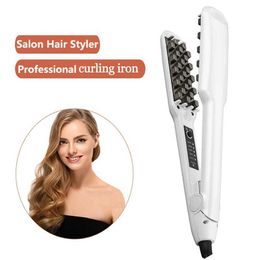 Hair Curlers Straighteners Fluffy Curling Iron Corn Beard Perm Grid Splint Electric Hair Root Negative Ion Curler Y240504