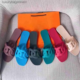 Fashion Original h Designer Slippers h Pig Nose Cool Slippers for Women 2024 New Put Casual Korean Edition Adhesive Beach Shoes Slippers with 1:1 Brand Logo