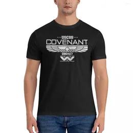 Men's T Shirts COVENANT T-Shirt For Men Nostromo Funny Cotton Tees Round Neck Short Sleeve Summer Clothes