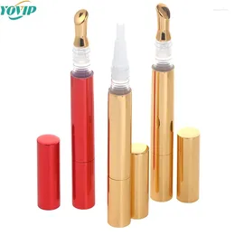 Storage Bottles 3ml Cuticle Oil Container With Brush Lip Tube Empty Twist Pens Nail Nutrient Concealer Rotary Pen Cosmetic Tool