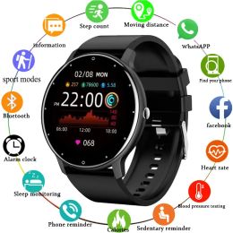 Watches 2024 Smart Watch Men Women Full Touch HD Screen Sport Fitness Watch Man IP67 Waterproof Bluetooth for Android IOS smartwatch Men