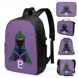 Backpack Funny Graphic Print Sailor Pluto Minimal USB Charge Men School Bags Women Bag Travel Laptop