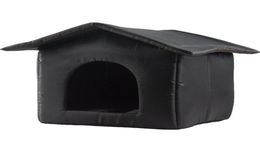 Cat Beds Furniture Waterproof Outdoor Pet House Thickened Nest Tent Cabin Bed Shelter Kennel Portable Travel Carrier6632478