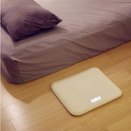 Clocks HighBrightness Digital Tube Soft Carpet Alarm Clock Digital Screen Smart Digital Display Pressure Sensitive Rug For Bedside