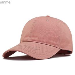 Caps Hats Large size adult baseball cap high-quality soft cotton sun hat large head mens style large size snap cap 56-60cm 60-68cm WX