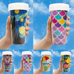 Stitch DIY Diamond Painting Water Cup Handmade Mosaic embroidery diamond painted mug painting by number gift