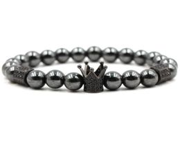 Charm Bracelets Fashion Men039s Natural Stone Bracelet Couple Imperial Crown Beads Lucky Braceletbangle Jewelry For Men Gift3843723