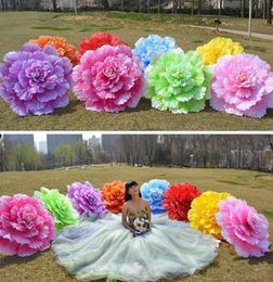 70cm Retro Chinese Peony Flower Umbrella Props Dance Performance Props Wedding Decoration Pograph Fancy Dress Umbrella2633338