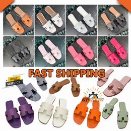 free shipping sandal designer sandals for women slides 2024 slippers triple black white brown pink slide leather slipper womens shoes red new sexy ladies