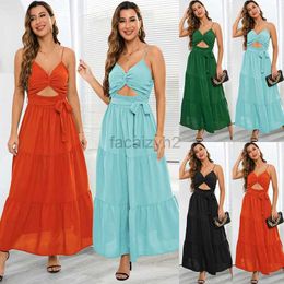Basic Casual Dresses Fashion slim temperament bra suspender dress summer women's large solid color skirt Plus Size Dress