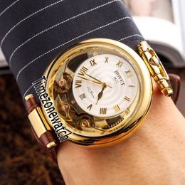 Bovet Amadeo Fleurier Grand Complications Virtuoso Skeleton Automatic Date Yellow Gold Gold Dial Mens Watch Brown Leather Timezonewatch 2365