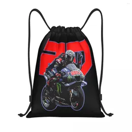 Shopping Bags Fabio Quartararo Drawstring Backpack Sports Gym Bag For Women Men Training Sackpack