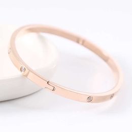 Lover Design Feel Bracelet Diamond rose gold bracelet womens simple Jewelry with cart original bracelets