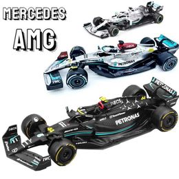 Diecast Model Cars Bburago 1 43 F1 Mercedes AMG Full Series W13 #44 #63 W14-44/77 W10-44/77 W07-44/6 Alloy Toy Car Model Super Formula Die Casting ModeL2405