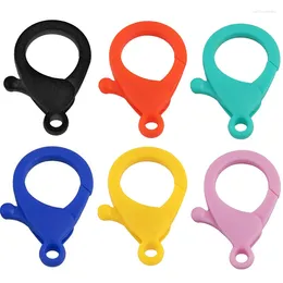 Keychains 20pcs Colourful Lobster Clasps Key Chain AKeychain For DIY Jewellery Making Beginner Accessories Findings