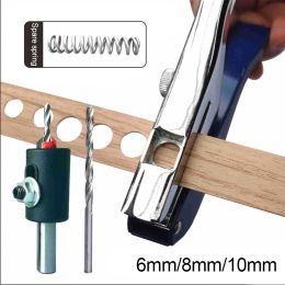 Tools 6/8/10MM Edge Banding Punch Hand Strong Round Hole Flat Bevel Punch Woodworking Pliers Paper PVC Membership Card Puncher