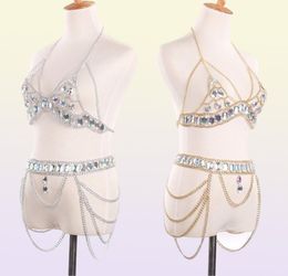 Body Chain Women 2018 waist belt chain top bra Harness Summer Bikini water drop bodychain Summer Festival Jewellery T2005084152713