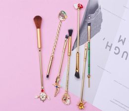 7PCS Magic Sailor Moon brush Set Sakura Cute Brushes Cosmetic Make up Magic Brush Set5564112