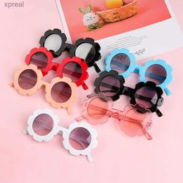 Sunglasses Retro Childrens Sunglasses Childrens Sunglasses Round Flower Baby Sunglasses UV400 Sports Sunglasses Girls and Boys WX987556