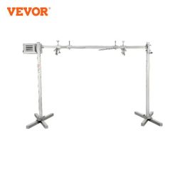 Grills VEVOR Electric BBQ Rotisserie Grill Kit, Heavy Duty Spit Grill Kit, Stainless Steel Hexagon Spit Rod for Pig Lamb Roaster