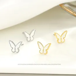 Stud Earrings Unique And Elegant S925 Sterling Silver Butterfly For Women