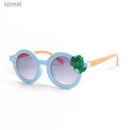 Sunglasses Children Round Sunglasses Girls Cute Dinosaur Decoration Sun Glasses Baby Boys Bunny Heart-shaped Eyeglasses Kids Trends Eyewear WX