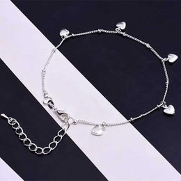 Anklets 2023 New Love Heart Bracelets On Leg The Anklets Beach Barefoot Sandals Foot Jewelry For Women Fashion Brand 2023 New Arrival